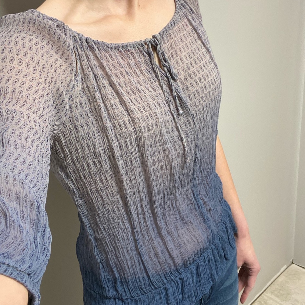 Guess see through blouse NWOT